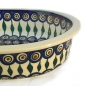 Bunzlauer Keramik Auflaufform oval 32 cm im Dekor Pfauenauge