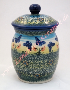 Orig. Bunzlauer Vorratsdose 0,37 ltr Dekor Carmen