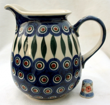 1-Liter-Krug Dekor Pfauenauge