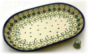 Bunzlauer Keramik Platte Form 28 cm Dekor Beate