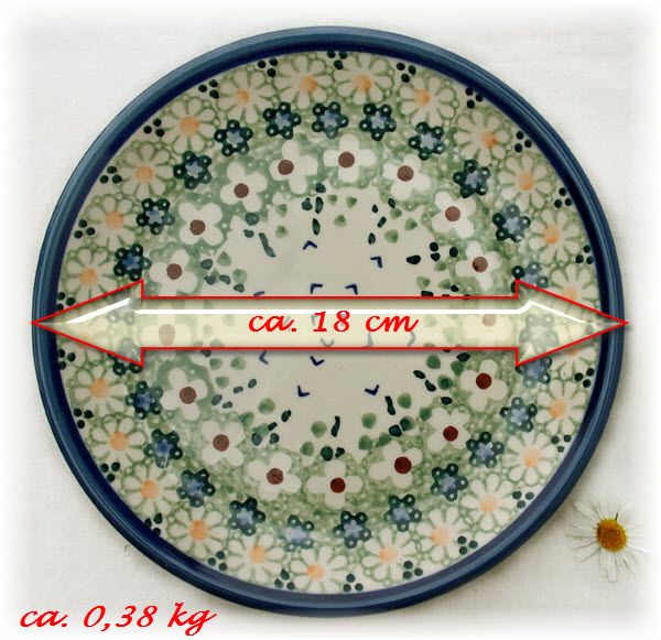 Bunzlauer Keramik Teller 18 cm Dekor Beate