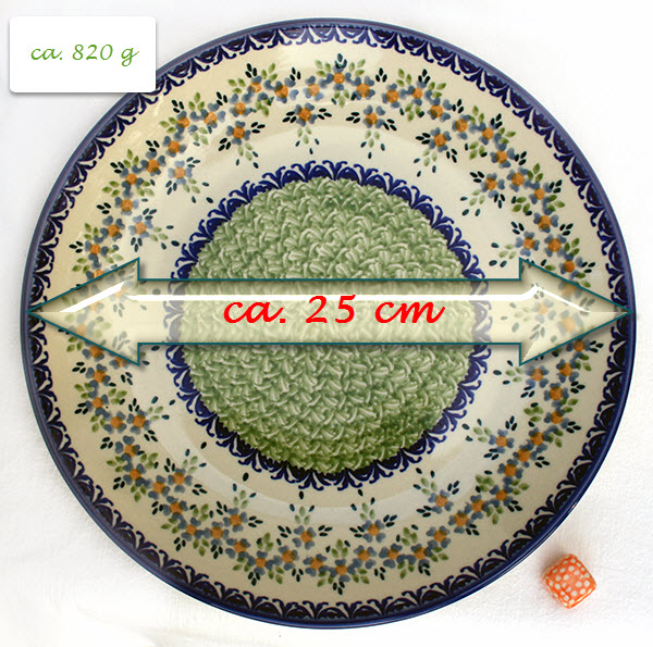 Bunzlauer Keramik Teller 25 cm Dekor Barbara